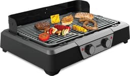 Princess BBQ Tafel Grill 112254 - Zwart - Regelbare thermostaat - Tafel BBQ - Grill apparaat - Groot bakoppervlak - 2000W - WK — thumbnail 5