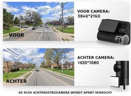 70mai - dash cam - Auto Camera – Ingebouwde GPS - Krachtige Nachtzicht - 4K Resolutie - Uitstekende Beeldkwaliteit — thumbnail 5