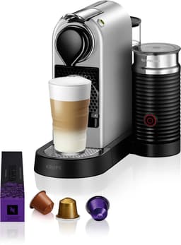Krups Nespresso Citiz & Milk XN761B - Koffiecupmachine - Zilver - Met Melkopschuimer - Compact - Retro Design — thumbnail 1