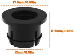 BRENZOOS- Drag Link Bushings - 4 Stuks - Slijtvast Plastic - Hoogte 15/32 Inch - Buitendiameter 17/32 Inch - Compatibel met CRAFTSMAN/POULAN/HUSQVARNA - Bussen — thumbnail 3