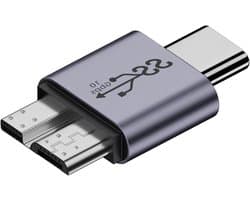 USB B naar C adapter - Type C converter - Oude schijven aansluiten - 10 Gbit/s overdracht - 7.5W vermogen