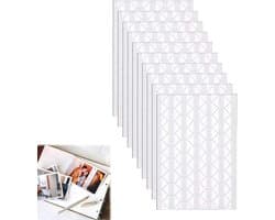 Zelfklevende Fot hoeken voor Albums, Witte Fotohoeken voor Scrapbooking, 10 Stuks voor Creatieve Projecten en Foto's