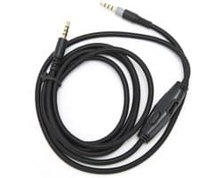 Allecto - - Audio Kabel - 3,5 mm Male to Male - Volume Controle - 4,9 ft - Vervangingskabel - Voor Cloud Alpha Hoofdtelefoons - Hoogwaardige Geluidsk.