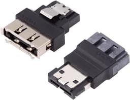SATA ESATA Adapter - Converter Extender - Externe Opslag Uitbreiden - Met Gesp - 2 Stuks - Zwart — thumbnail 1