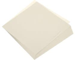 100 Vellen Dubbelzijdig Origami Vouwpapier 20x20cm voor Kunstprojecten, Cadeauversiering en Beginners, Crème Wit