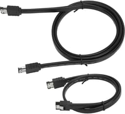 SATA ESATA Kabel - Seriële ATA - Externe Schijf Aansluiten - Vermindert Interferentie - 100cm - Zwart — thumbnail 5
