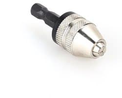 Compacte Hex Chuck 1/4 Inch, Sleutelvrije Converter, Hex Shank Adapter voor Boren, 0.3-3.6 mm, Snelle Ontgrendeling en Precisie Gebruik