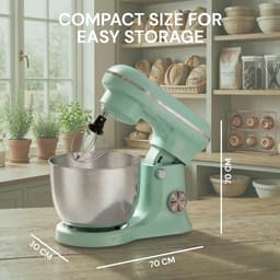 Keukenmachine - Mixer Robot - Bakken en Koken - Krachtige 1500W Motor - 5 Liter Kom - Groen — thumbnail 3