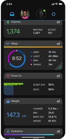Garmin vivomove Trend - Smartwatch dames - 40mm- Mist Grey — thumbnail 7