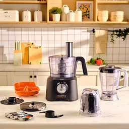 Karaca Mastermaid Power Max 11-in-1 Keukenrobot 2500W – 1,5L Kom – Blender 1L – Citruspers – Koffiemolen – 5 RVS Raspschijven — thumbnail 4