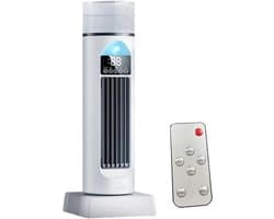 Bladeless Ventilator - Torenkoeler Persoonlijk - Stille Koeling - Verdampingskoeling - 37 cm Hoog - Wit