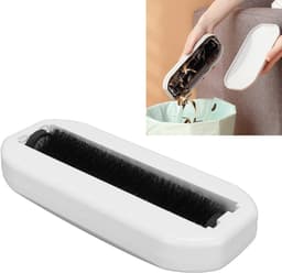 Kruimelverzamelaar Handmatig - Dezelders Veegmachine - Snel Huis Opruimen - Ingebouwde Vuilopvang - 21 x 9 x 5 cm - Wit — thumbnail 3