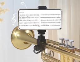 Universele Lier Telefoonhouder voor Blaasinstrumenten – Stevige Smartphone Standaard voor Trompet, Klarinet & Saxofoon – Marching Band Muzieklyra – 1 Stuk — thumbnail 4