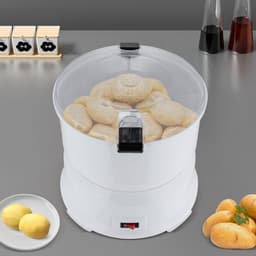 Elektrische Aardappelschiller - Keukenmachine Groente - Snel Groenten Schillen - Krachtige Koperen Motor - 0.8 kg Capaciteit - Wit — thumbnail 3