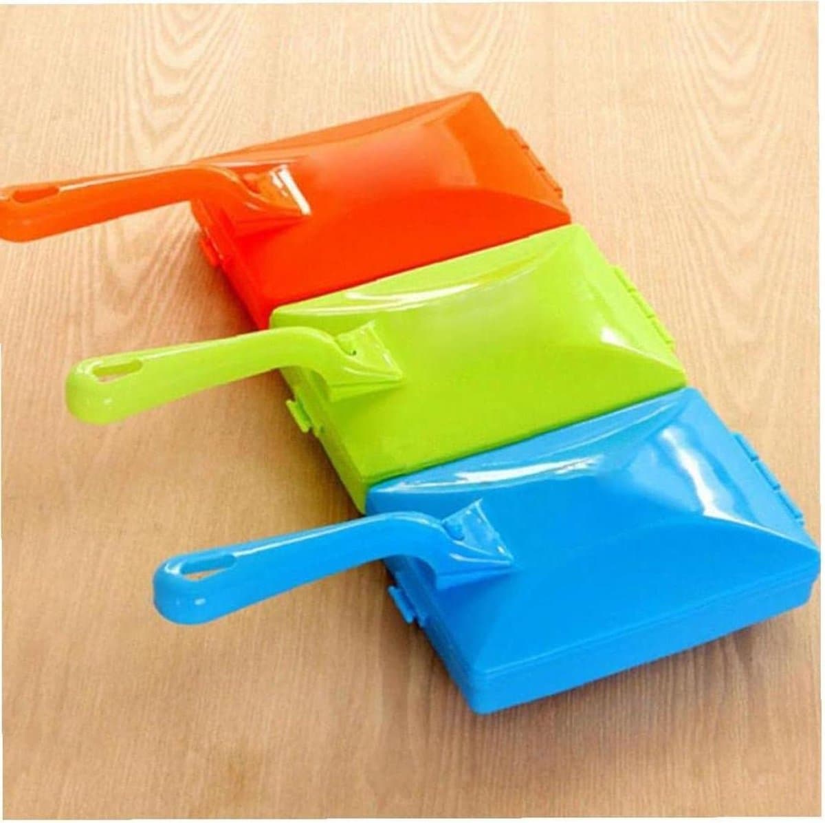 Mini Tapijt Borstel - Handheld Veegmachine Kruimeldief - Tafel Schoonmaken - Dubbele Borstel Reiniger - 85 Gram - Willekeurige Kleur — afbeelding 1