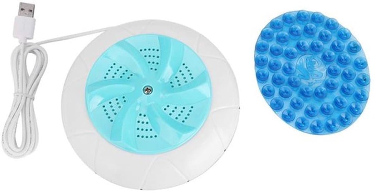Draagbare, schattige wasmachine, huishoudelijke reiswasmachine, semi-automatisch, kleine, opvouwbare, zakelijke reiswasmachine, turbo (groen) — afbeelding 1