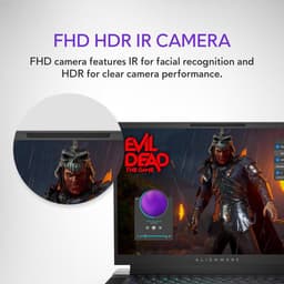 Alienware X16 R2 Gaming Laptop - 16 inch QHD+ 240Hz 3ms scherm, Intel Core Ultra 9-185H, 32GB LPDDR5X RAM, 1TB SSD, NVIDIA GeForce RTX 4080 12 GB GDDR6, Windows 11 Home, Onsite Service - Lunar Silver — thumbnail 8
