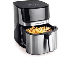 Digitale Heteluchtfriteuse - Airfryer Oven - Gezond Frituren - Dubbele Verwarmingselementen - 7.5 liter - RVS/Zwart