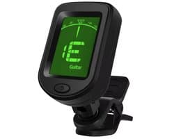 Digitale gitaarstemmer - Clip on gitaar stemapparaat - AT-101 -Clip-on Tuner - Gitaar Bas - Viool - Ukelele - Stemapparaatje - Chromatisch - CHPN