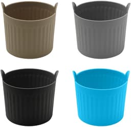 Deze 8-delige bakvormenset voor de airfryer is gemaakt van hoogwaardig, voedselveilig siliconen met een antiaanbaklaag. Geschikt voor airfryers en te gebruiken voor het maken van eieren, cupcakes, muffins, puddingen, taarten, vla, enz. — thumbnail 4