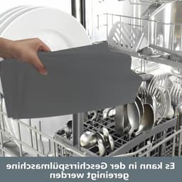 Siliconen Drupbak voor Wasmachine en Koelkast, 60 x 60 cm, Herbruikbare Vloermat, Vloerbescherming, Grijs, Ideaal voor Koelkasten en Vrijstaande Apparaten — thumbnail 4