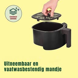 YOR® Mini Airfryer - Heteluchtfriteuse - Friteuse - Rood - 23 x 28 x 29cm; 3.15 kg — thumbnail 7