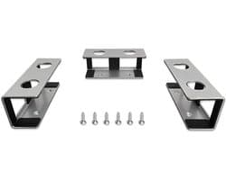 Laptop Houder - Onder Bureau Opslag - Bureau Ruimte Optimaliseren - Anti-kras Siliconen Pads - 3 stuks - Zilver