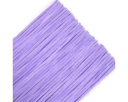 100 Stuks Pijp Reinigers Lichtpaars Chenille Draad voor Creatieve DIY Projecten en Ambachten, 12" Buigzaam Pluche Craft Draad