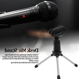 Verstelbare Microfoonstandaard voor Bureau, Tripod Microfoonhouder met Afneembare Clip en 5/8-Inch Draad, Ideaal voor Conferenties en Live-uitzendingen — thumbnail 2