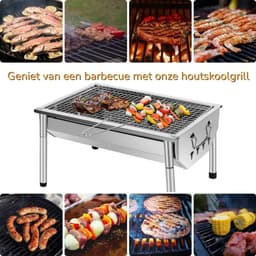 Mini BBQ Houtskool Draagbaar & Compact voor Picknick en Camping – Barbecue Houtskool Stevig Design met Uitneembare Grillplaat – Camping barbecue Praktisch & Snel te Gebruiken | Ideaal voor Buiten, Tuin & Onderweg — thumbnail 2
