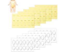 120 Stuks Dubbelzijdige Transparante Plakband voor Minifiguren, Ideaal voor Speelgoed en Creatieve Projecten