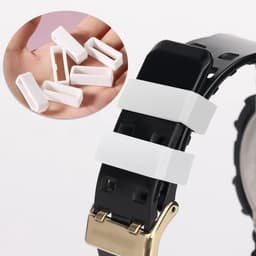 6-delige Silicone Horlogeband Houder 18mm, Vervangingsringen voor Smartwatch Band en Wristband Bevestiging (Wit) — thumbnail 2