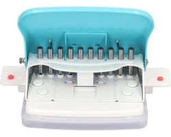 10-HOLE Mini Binding Machine - Draagbare Handmatige Papierbindmachine voor A4 B5 A5 A7 B4, Perfect voor Thuisgebruik en Kantoor, Inclusief 10 Vellen Ponsfunctie