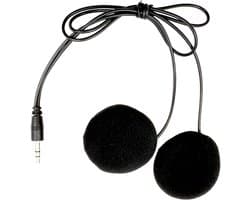 Helmluidsprekers - Motorfiets Hoofdtelefoon - Avontuurlijke Sporten - Adaptief Traagschuim - 4 cm Diameter - Zwart