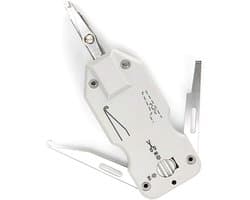 Professionele Punch Down Tool voor Netwerk- en Telefoonkabels - Cat5e, Cat6, Invoegen, Snijden en Strippen