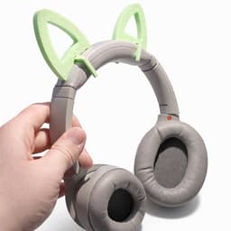 Snap-On Kattenoren Voor Sony WH-1000XM4 Hoofdtelefoon - Afneembare Cat Ears Accessoire - Cosplay Gaming Headset Decoratie - Verstelbaar Design - Lichtgewicht Comfort Fit - Past Perfect Op Headband - Mintgroen — thumbnail 2