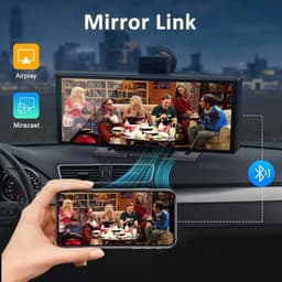 NordHaus Dashcam 4K met 26 cm Scherm - CarPlay Autoradio - Android Auto Display - Dual Camera Opname - Zwart Full Set — thumbnail 5