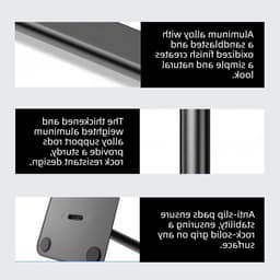 Hoofdtelefoonstandaard voor over-ear hoofdtelefoons, afneembare houder met ABS-kussen, antislip TPU-siliconen basis, geschikt voor alle hoofdtelefoonformaten en -stijlen — thumbnail 2
