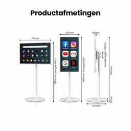 32 Inch Draagbaar Smart TV Display — Draaibaar, Kantelbaar & Verstelbaar | Android 13 & Airplay | WiFi | Ingebouwde Batterij — thumbnail 3