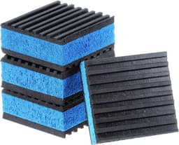 4 STKS Rubber Anti Vibratie Pads 2"x2"x7/8" - Trillingen Demping Mat voor Air Compressor, Loopband en Wasmachine met EVA Center en Anti-Skid Ontwerp — thumbnail 1