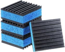 4 STKS Rubber Anti Vibratie Pads 2"x2"x7/8" - Trillingen Demping Mat voor Air Compressor, Loopband en Wasmachine met EVA Center en Anti-Skid Ontwerp