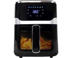 TIM® Mini Airfryer - Kleine Friteuse - Frituese - met Tefloncoating - 2,5L- Zwart - 25cm x 25cm x 31cm; 3 kg