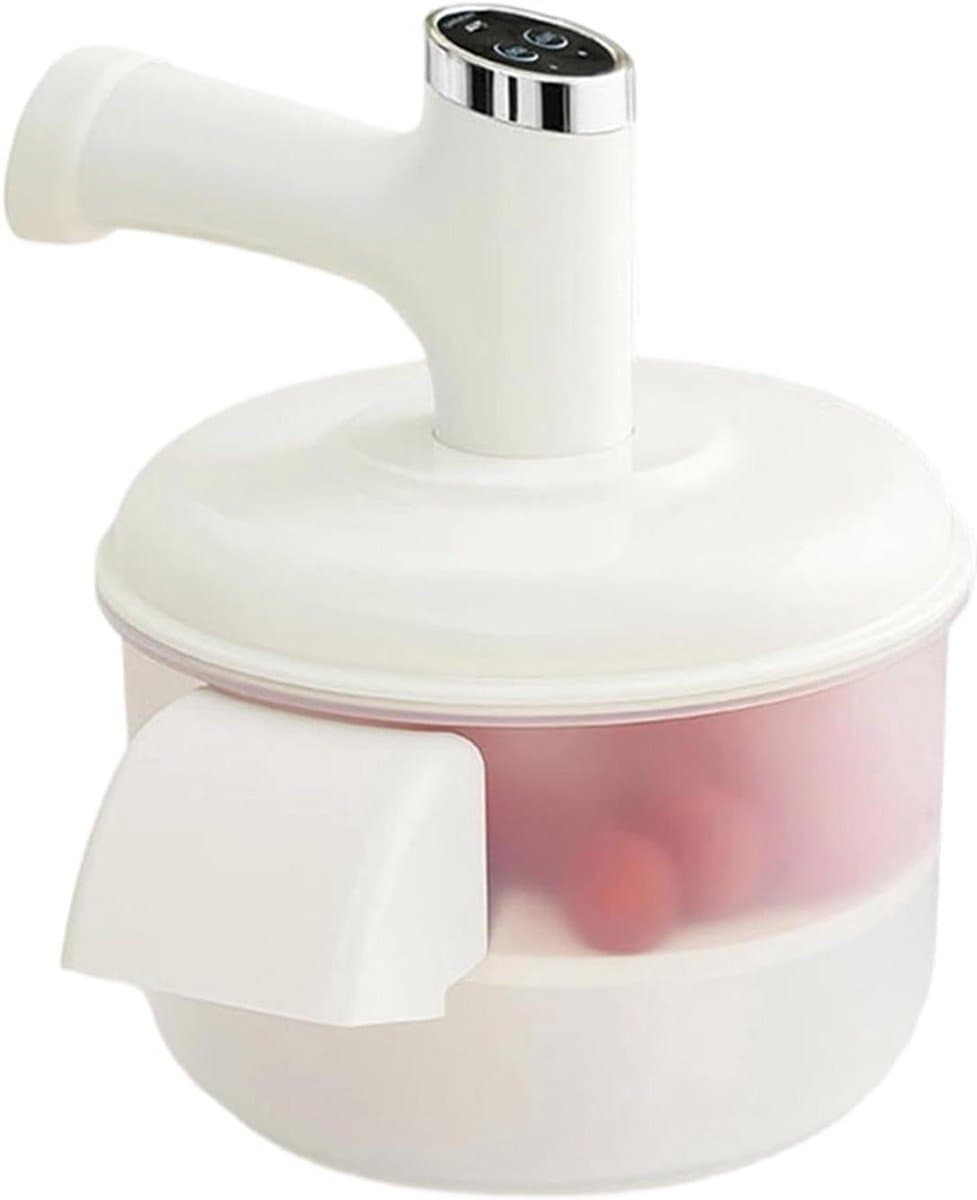 Druiven Schilmachine - Fruit Peller - Snel Vruchten Voorbereiden - Automatische Werking - 20.8 x 20.8 x 25 cm - Wit — afbeelding 1