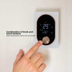 Slimme Thermostaat - Temperatuurregelaar - Verwarming Regelen - Wekelijkse Programmering - 13 x 9 x 4 cm - Wit — thumbnail 4