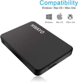 Externe Harde Schijf - Draagbare Opslag - Bestanden Opslaan - Plug and Play - 1 TB - Mat Zwart — thumbnail 4