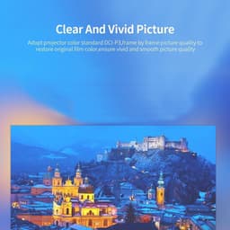 Allecto - Mini LED-projector - 1080P Full HD - Draagbare Outdoor Reisfilmprojector - Geel en Wit - Smart Home Theater - Geschikt voor PC Tablet Sma... — thumbnail 2