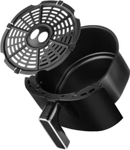 YOR® Mini airfryer - Airfryer - Airfryer klein - Zwart - ‎26cm x 30cm x 35cm — thumbnail 9