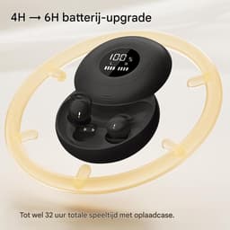 carmdering - Slaap Oordopjes - Slaap Hoofdtelefoon - Draadloze In-Ear Headsets - Bluetooth 5.4 Connectiviteit - Zijslaper Comfort Design - Vloeibaar Siliconen Materiaal - Onzichtbare Pasvorm Met Digitale Display - 1 Set — thumbnail 2