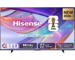 Hisense 75E7S SmartTV - 75 inch - 4K Hi-QLED - 2026 - Hi-QLED Colour - Dolby Vision Atmos - AI 4K Upscaler - AI Smooth Motion - Game Mode Plus - Filmmaker Mode