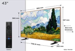 TCL 43A400 Pro - 43 inch - 4K QLED - 2026 - Smart TV - NXTVision - Art TV — thumbnail 3